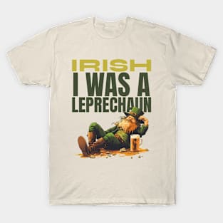 Drunk Leprechaun St Paddys Day T-Shirt